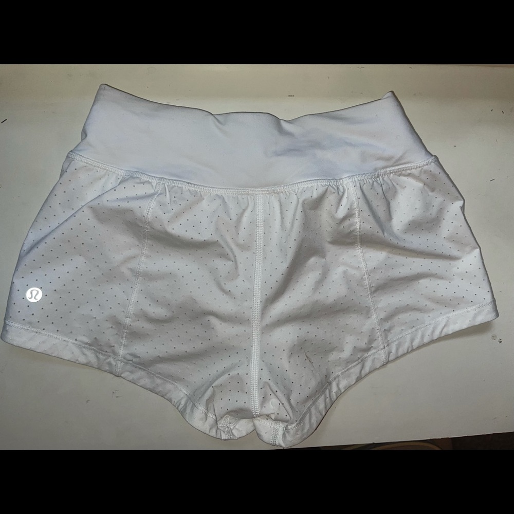 Lululemon white shorts, size 4